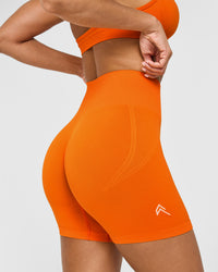 Effortless Seamless Shorts | Flame Orange