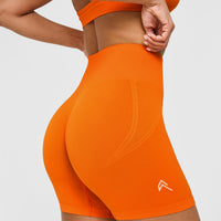Effortless Seamless Shorts | Flame Orange
