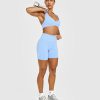 Effortless Seamless Shorts | Powdered Blue
