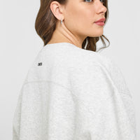 Foundations Crew Neck Sweatshirt | Light Grey Marl