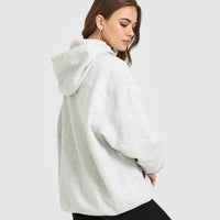 Foundations Oversized Hoodie | Light Grey Marl