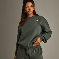 Foundations Crew Neck Sweatshirt | Dark Khaki