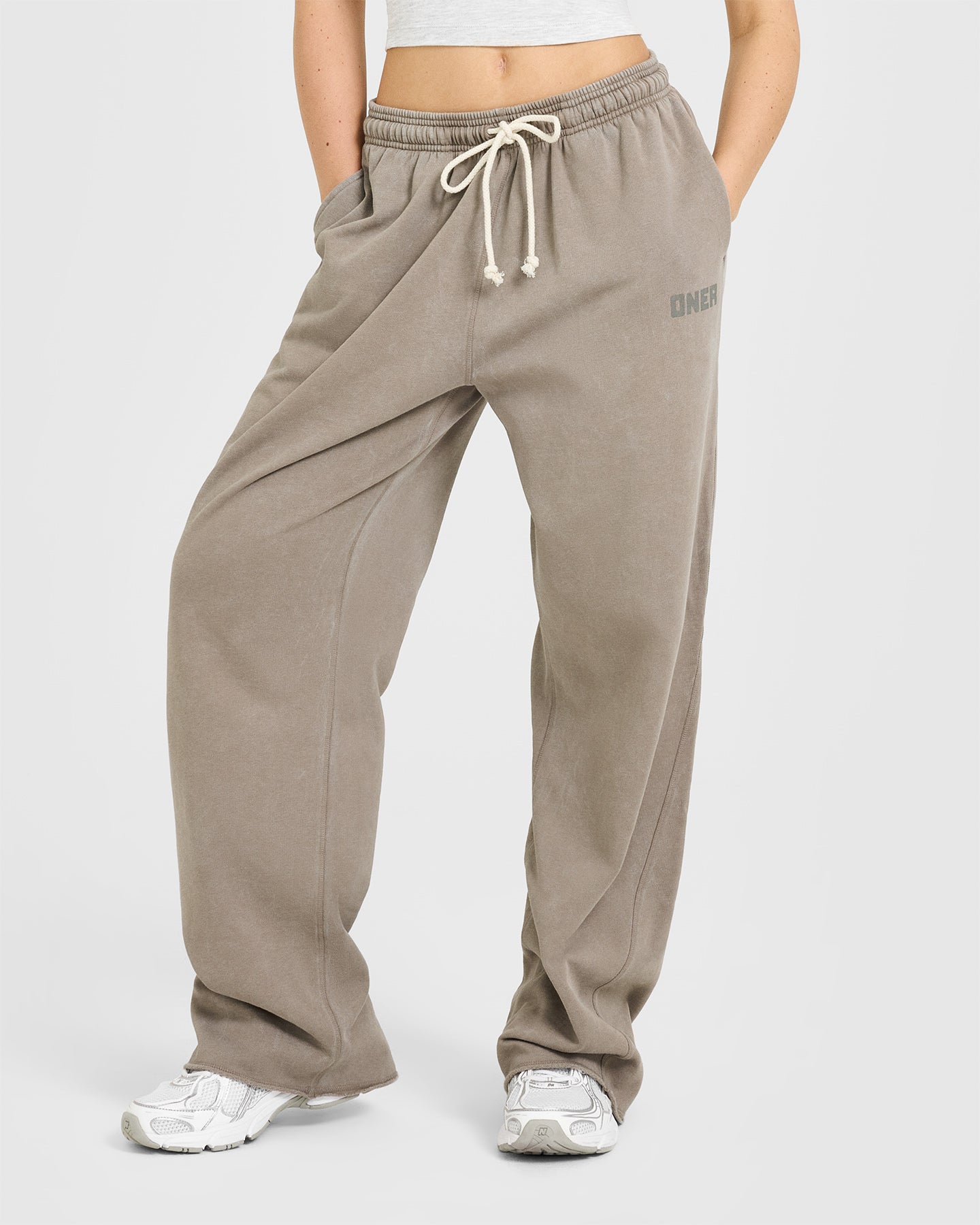 Raw Lounge Wide Leg Joggers | Washed Minky