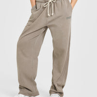 Raw Lounge Wide Leg Joggers | Washed Minky