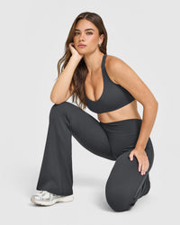 SoftMotion™ Flared Bottoms with White Logo | Coal