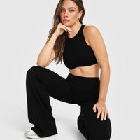 SoftMotion™ High Neck Sports Bra | Black