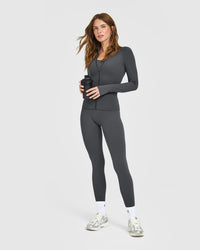 SoftMotion™ Jacket with White Logo | Coal