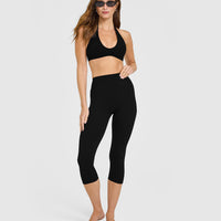 SoftMotion™ Minimal Halter Neck Bralette | Black