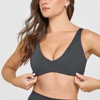 SoftMotion™ Scoop Back Bralette | Coal