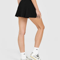 SoftMotion™ Skort with White Logo | Black