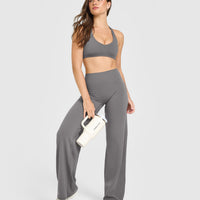 SoftMotion™ Straight Leg Bottoms | Ash Grey