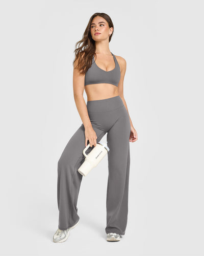 SoftMotion™ Straight Leg Bottoms | Ash Grey