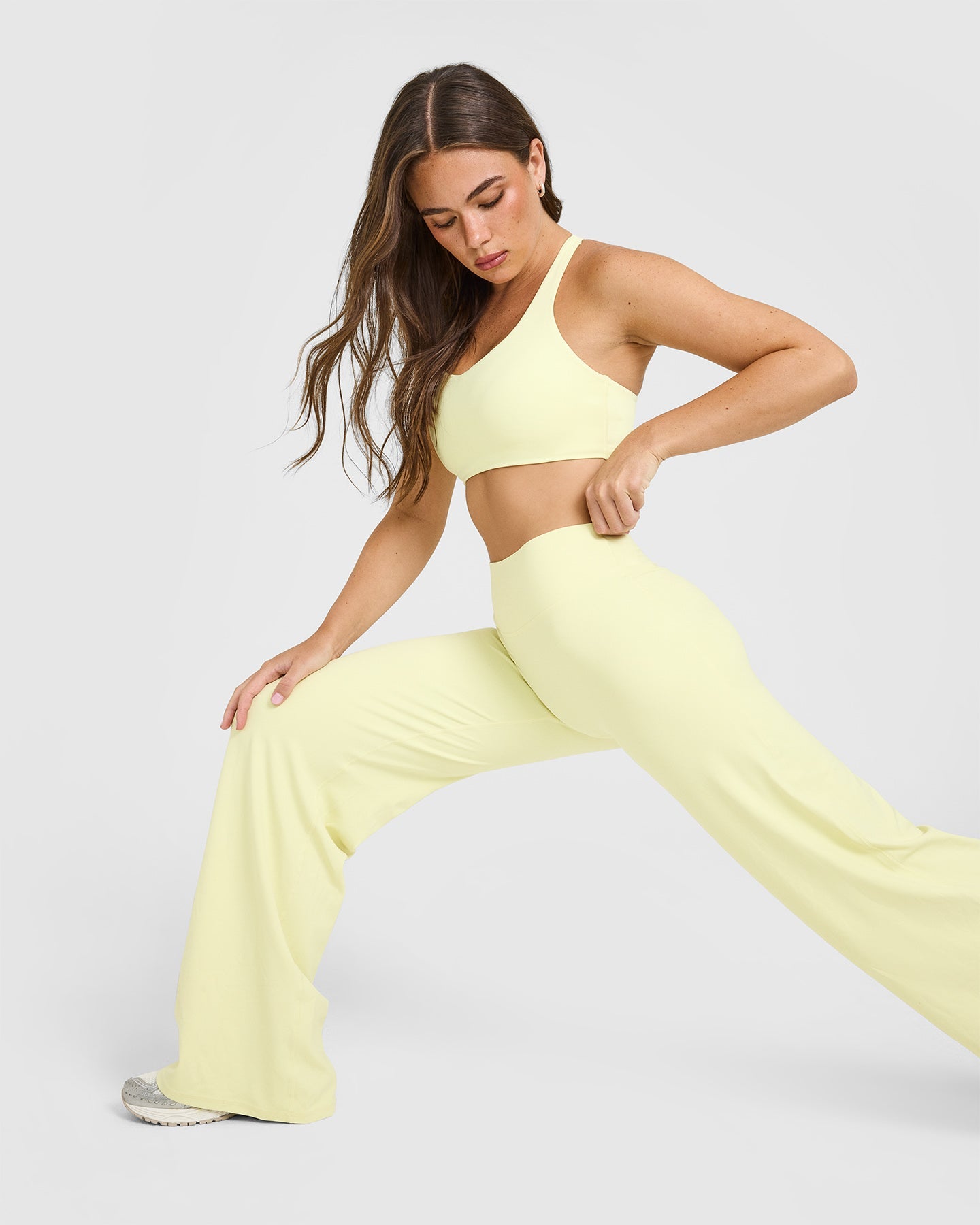 SoftMotion™ Straight Leg Bottoms | Pastel Yellow