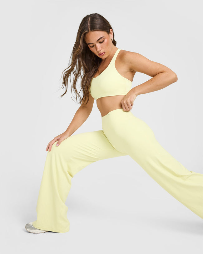 SoftMotion™ Straight Leg Bottoms | Pastel Yellow