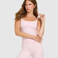 SoftMotion™ Strappy Vest with Built in Bra Shelf | Ballet Pink