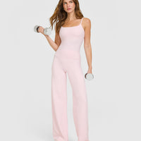 SoftMotion™ Strappy Vest with Built in Bra Shelf | Ballet Pink