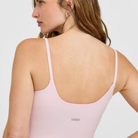 SoftMotion™ Strappy Vest with Built in Bra Shelf | Ballet Pink