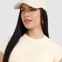 Classic Baseball Cap | Off White/Charged Orange