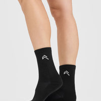 Crew Socks 3 Pack | Black