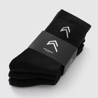 Crew Socks 3 Pack | Black