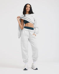 Foundations Joggers | Light Grey Marl