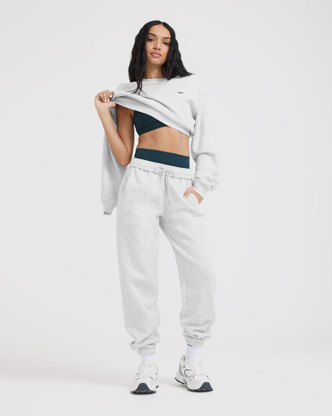 Foundations Joggers | Light Grey Marl