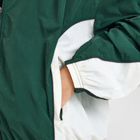 Oversized Piped Woven Track Jacket | Racing Green