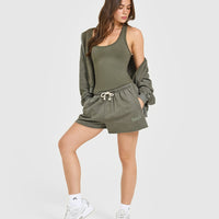 Cotton Fitted Vest | Alpine Green