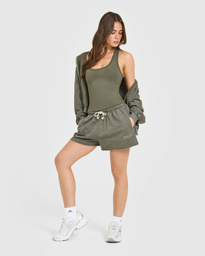Cotton Fitted Vest | Alpine Green