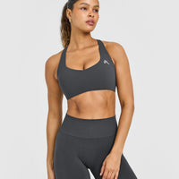 EasyLift™ Cross Back Sports Bra | Coal