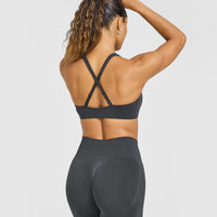 EasyLift™ Cross Back Sports Bra | Coal