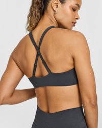 EasyLift™ Cross Back Sports Bra | Coal