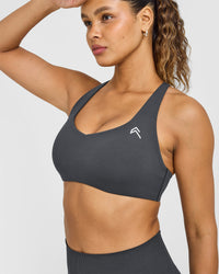 EasyLift™ Cross Back Sports Bra | Coal