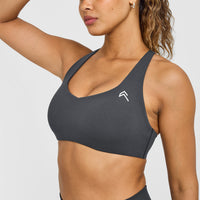 EasyLift™ Cross Back Sports Bra | Coal