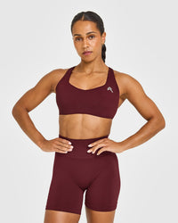 EasyLift™ Cross Back Sports Bra | Rosewood