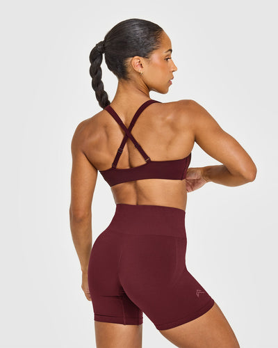 EasyLift™ Cross Back Sports Bra | Rosewood