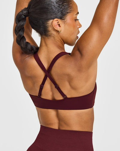 EasyLift™ Cross Back Sports Bra | Rosewood