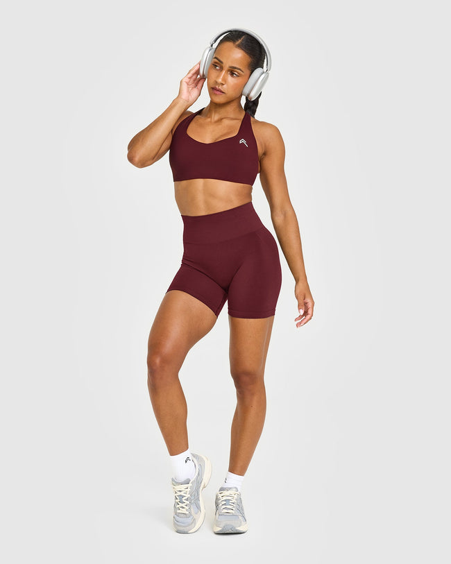 EasyLift™ Cross Back Sports Bra | Rosewood