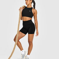 EasyLift™ High Neck Sports Bra | Black