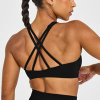 EasyLift™ High Neck Sports Bra | Black