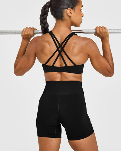 EasyLift™ High Neck Sports Bra | Black