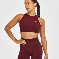 EasyLift™ High Neck Sports Bra | Rosewood