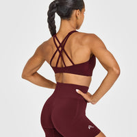 EasyLift™ High Neck Sports Bra | Rosewood