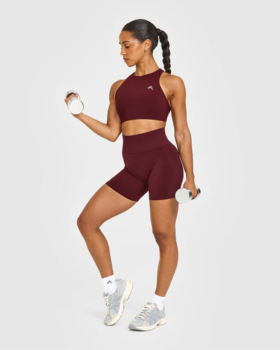 EasyLift™ High Neck Sports Bra | Rosewood