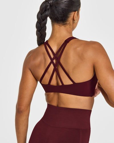 EasyLift™ High Neck Sports Bra | Rosewood