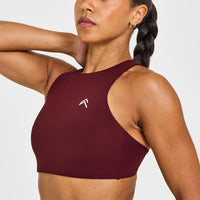 EasyLift™ High Neck Sports Bra | Rosewood