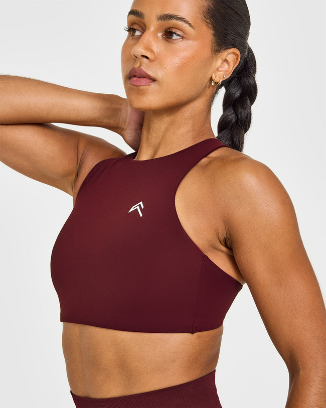 EasyLift™ High Neck Sports Bra | Rosewood