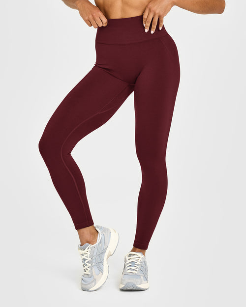 Oner Modal Effortless Seamless Leggings with White Logo | Rosewood