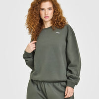 Foundations Crew Neck Sweatshirt | Dark Khaki