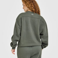 Foundations Crew Neck Sweatshirt | Dark Khaki